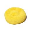 FANSU Round Plush Dog Bed and Cat Donut Bed, Soft, Non-Slip, Yellow, 50 cm view 1