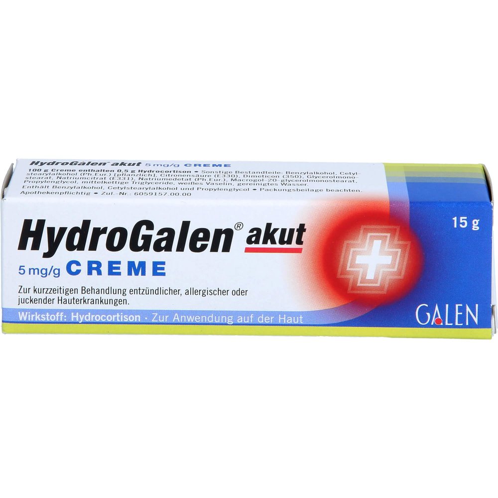 HYDROGALEN acute 5 mg/g cream 15 g