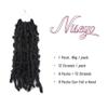 Niseyo Butterfly Locs Crochet Hair, 30.5 cm, 1 Pack Pre-Twisted Crochet Braids (1#) view 2