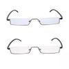 KoKoBin Reading Glasses, 2-Pack, Half-Frame TR90, with Case, +1.25 view 2