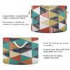 LDIYEU Geometric Colorful Toy Organizer Basket, Large Foldable Laundry Basket view 3