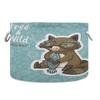 LDIYEU Fox Fish Kangaroo Toy Organizer Basket, Large Foldable Storage Basket view 1