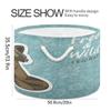 LDIYEU Fox Fish Kangaroo Toy Organizer Basket, Large Foldable Storage Basket view 2
