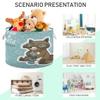 LDIYEU Fox Fish Kangaroo Toy Organizer Basket, Large Foldable Storage Basket view 4