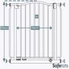 Bettacare Extra-Tall Curved Pet Gate, 198–207 cm, Matte Black, 100 cm High view 3