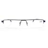 KoKoBin Ultralight TR90 Reading Glasses for Men and Women, Half-Rim Narrow Frame with Case and Cleaning Cloth (Blue, +2.25) view 3