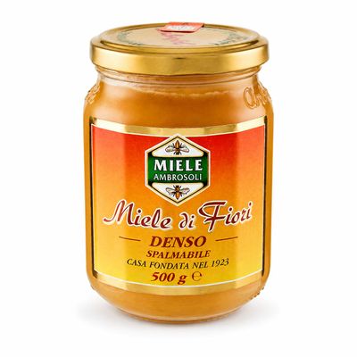 Ambrosoli Dense Spreadable Wildflower Honey, 500 g Jar