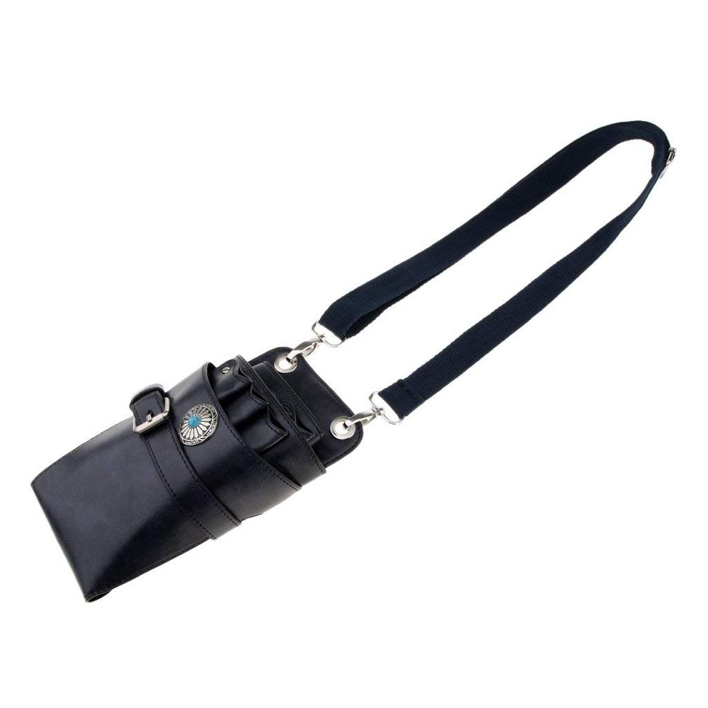 Tubayia Salon Hairdresser Tool Bag, Stylist Waist Scissor Holster (Dark Blue)