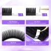 NAGARAKU Classic Eyelashes 0.05 mm D Curl 08 mm Black, 16 Rows view 4