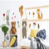 Muralo Wall Decal Set: Bear, Hedgehog, Fox, Squirrel, Rabbit – 75 x 150 cm view 2