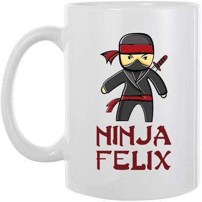 EZYshirt Personalized Ninja Drinking Cup for Children