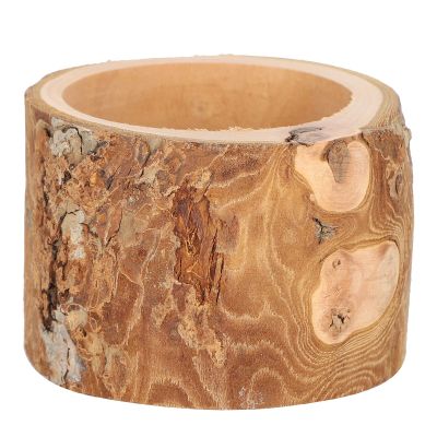 Qcwwy Hamster Apple Wood Feeder Bowl