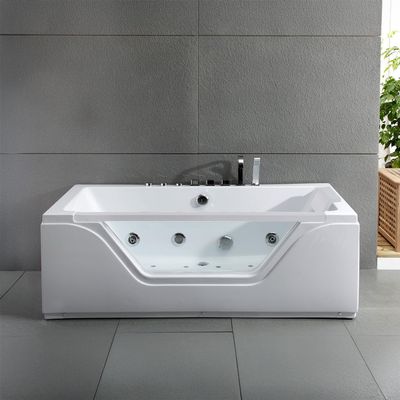 Tahiti White Jet Porthole Balneo Bathtub by Spalina