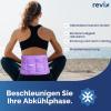REVIX Back Gel Ice Pack, Reusable Cold Compress with Strap, Purple view 3