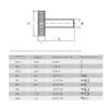 Flat-Head Knurled Adjustment Screw, M6 × 20 (2 Tablets) view 2