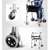 WANGXIAOLIN Folding Walker with Seat, Wheels, Storage Bag and Anti-Slip Handles view 3