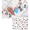 NICENEEDED Nail Art Decoration Set with Cartoon Nail Stickers and 3D Rhinestones view 3
