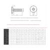 316 Stainless Steel Hex Socket Countersunk Flat-Head Screws, M3–M6 (5 Units) view 2