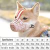 Yusylvia 7-Piece Plastic Dog Muzzle Set, Adjustable Breathable Comfort Training Mesh Muzzles view 2