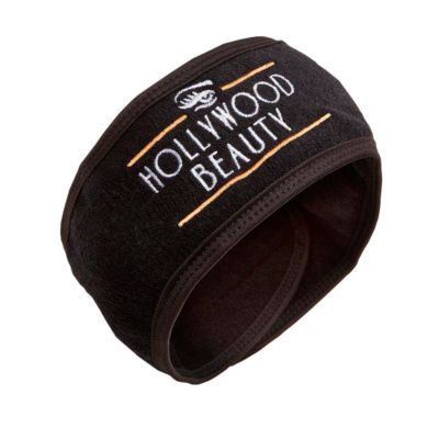 Hollywood Browzer Spa Headband for Women, Adjustable & Soft, Black