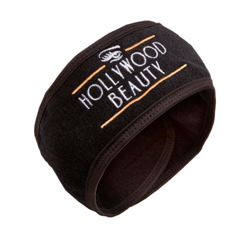 Hollywood Browzer Spa Headband for Women, Adjustable & Soft, Black