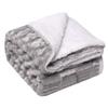 Fluffy Dog Blanket, Soft Warm Plush Couch Throw, Gray, 2, 152 x 127 cm view 1