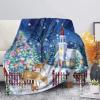 MODEGA Christmas Deer Pattern Plush Throw Blanket view 1