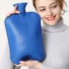 YUANZHOU 3-Liter Hot Water Bottle, Large PVC Bottle with Cover for Pain Relief, Blue view 1