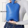 YUANZHOU 3-Liter Hot Water Bottle, Large PVC Bottle with Cover for Pain Relief, Blue view 2