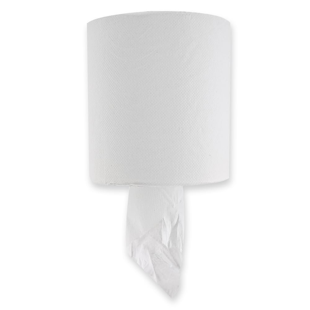 12 Paper Towel Rolls, FRANZ MENSCH, 120 m, White, 1-Ply, 6 cm Core