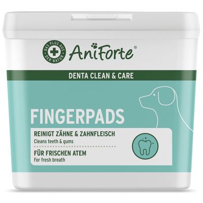AniForte Denta Clean & Care Finger Pads for Dogs, 50 Count