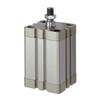 RIEGLER 15.EMA.16010 ASE Compact Cylinder, Single-Acting, Retracted Without Pressure, 16 mm Piston, 10 mm Stroke, M5 Connection, M6 x 1.0 Piston Rod Thread view 1