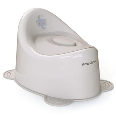 BABYLON Snail Potty for Children with Lid, from 1 Year, Gray