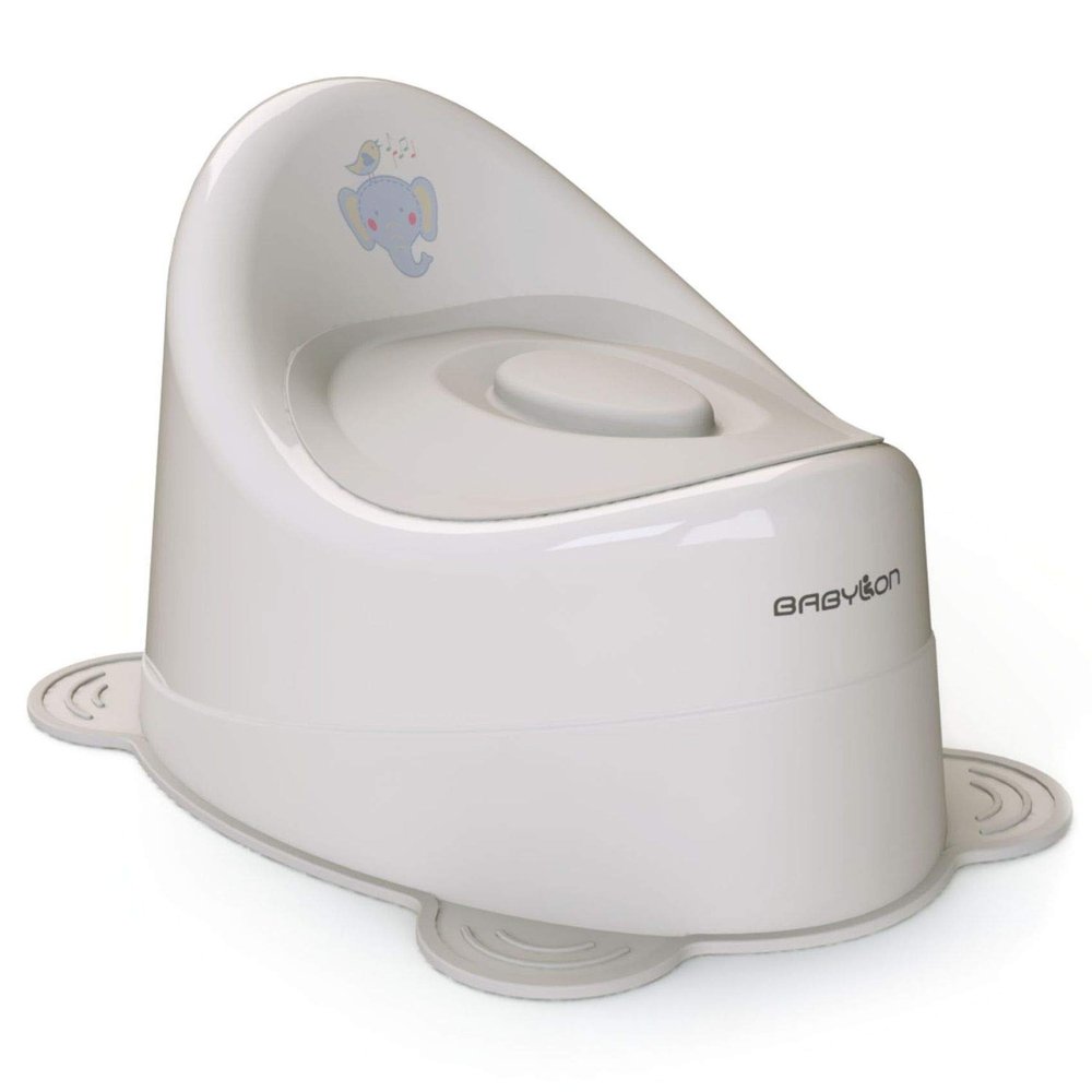 BABYLON Snail Potty for Children with Lid, from 1 Year, Gray