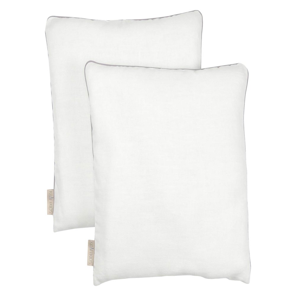KraftKids Linen Pillowcase, Light Green/White