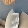 KraftKids Linen Pillowcase, Light Green/White view 3