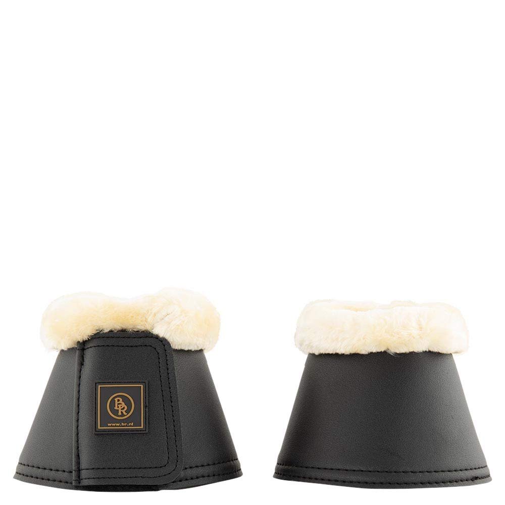 Bieman de Haas BR Majestic Bell Boots with Faux Fur Trim (XL, Black)