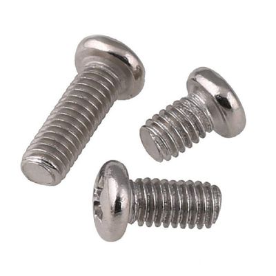 Nickel-Plated Round-Head Phillips Screws for Computer Electronics, M1.4–M5, M3 × 10, 200 Pieces