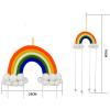 Rainbow Hair Clip Holder Organizer for Girls' Room, Long Hair Bow Display and Storage, Rainbow Wall Decor, Bedroom Accessory, Wall Holder, Boho Decor (CH5-B24) view 2