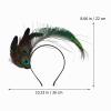 Beaupretty Peacock Feather Headband for Women, Flapper Headpiece for Carnival, Dance, Masquerade and Parties view 2