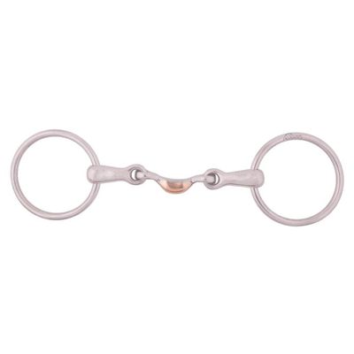 BR Equestrian Pessoa Double-Jointed Loose-Ring Snaffle