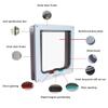 YITON White Lockable Pet Door for Dogs and Cats, 4-Way Safety Lock, ABS Plastic, Size S view 4