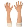XSWL Old Man Silicone Gloves, Realistic Fake Hands, Ivory White view 2