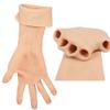 XSWL Old Man Silicone Gloves, Realistic Fake Hands, Ivory White view 4
