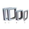 YITON Brown 4-Way Lockable Pet Door, 2-Pack, Size S view 2