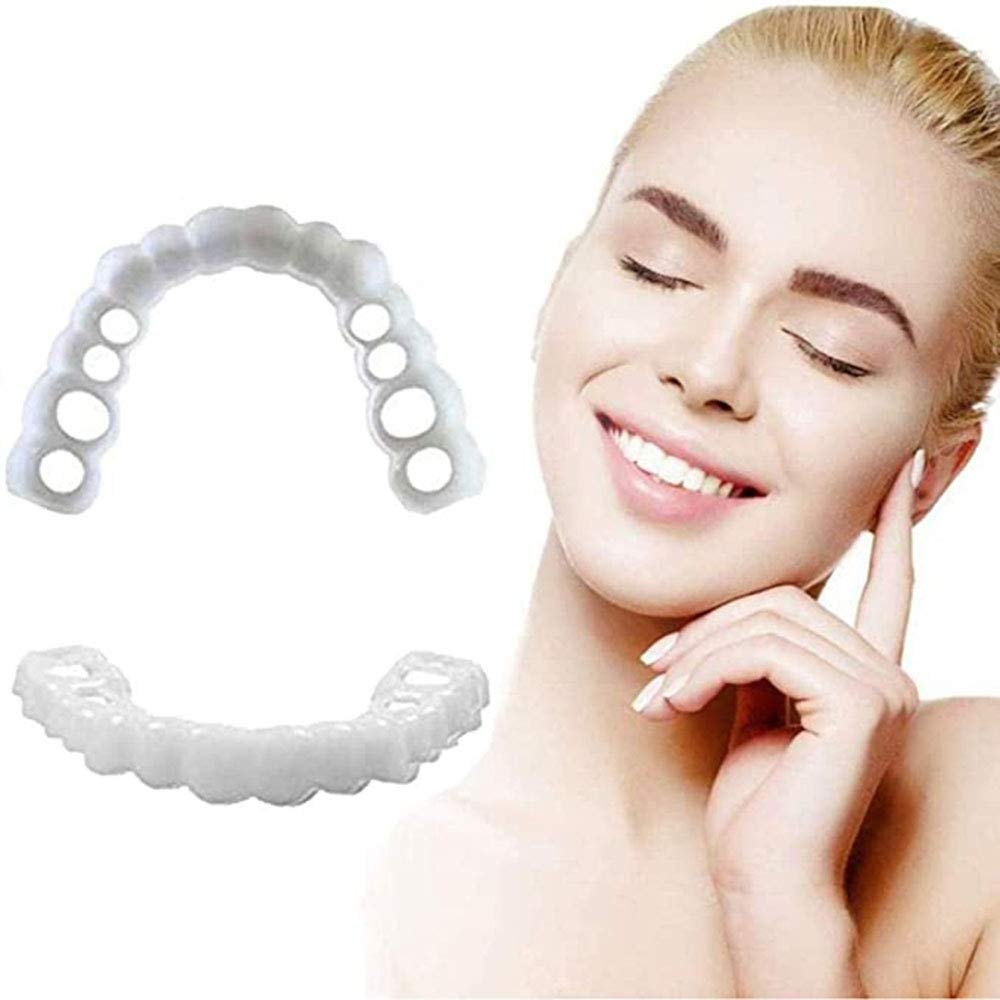 5-Piece Snap-On Cosmetic Veneer Set for Upper and Lower Teeth