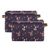 TropicalLife OOWOW French Bulldog Paw Print Foldable Fabric Storage Cube view 2