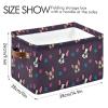TropicalLife OOWOW French Bulldog Paw Print Foldable Fabric Storage Cube view 4