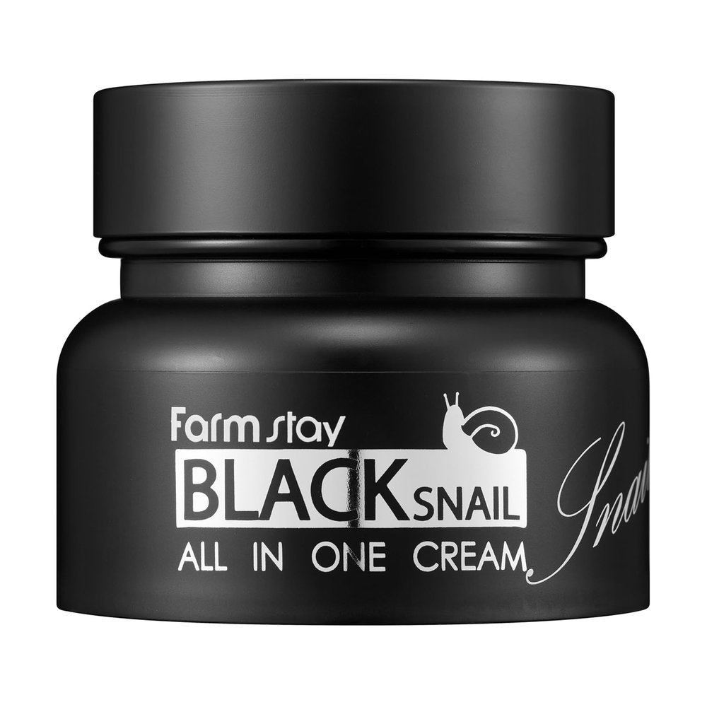 FARMSTAY Black Snail All-in-One Face Cream with Snail Mucin, 50 ml