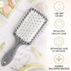 Glitter Paddle Hair Brushes for Detangling, Smoothing and Blow-Drying, 2-Pack view 3